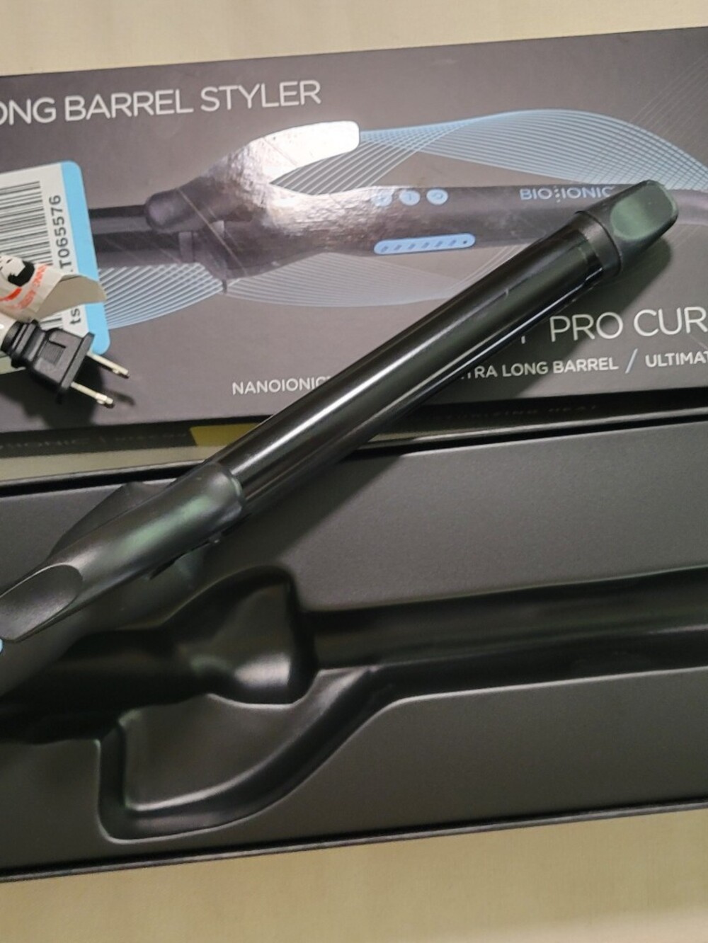 Bio Ionic Pro Curl Ultra Long Barrel Styler - Black 1"